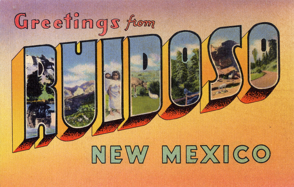 Ruidoso &mdash; Greetings from Ruidoso, New Mexico - Large Letter Postcard (5348434451)