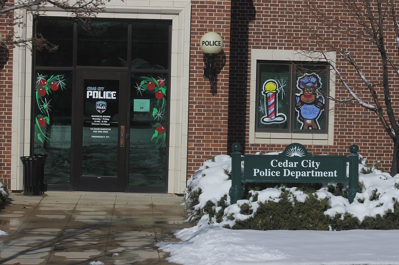 Cedar City &mdash; Cedar City Police Department Station Entrance