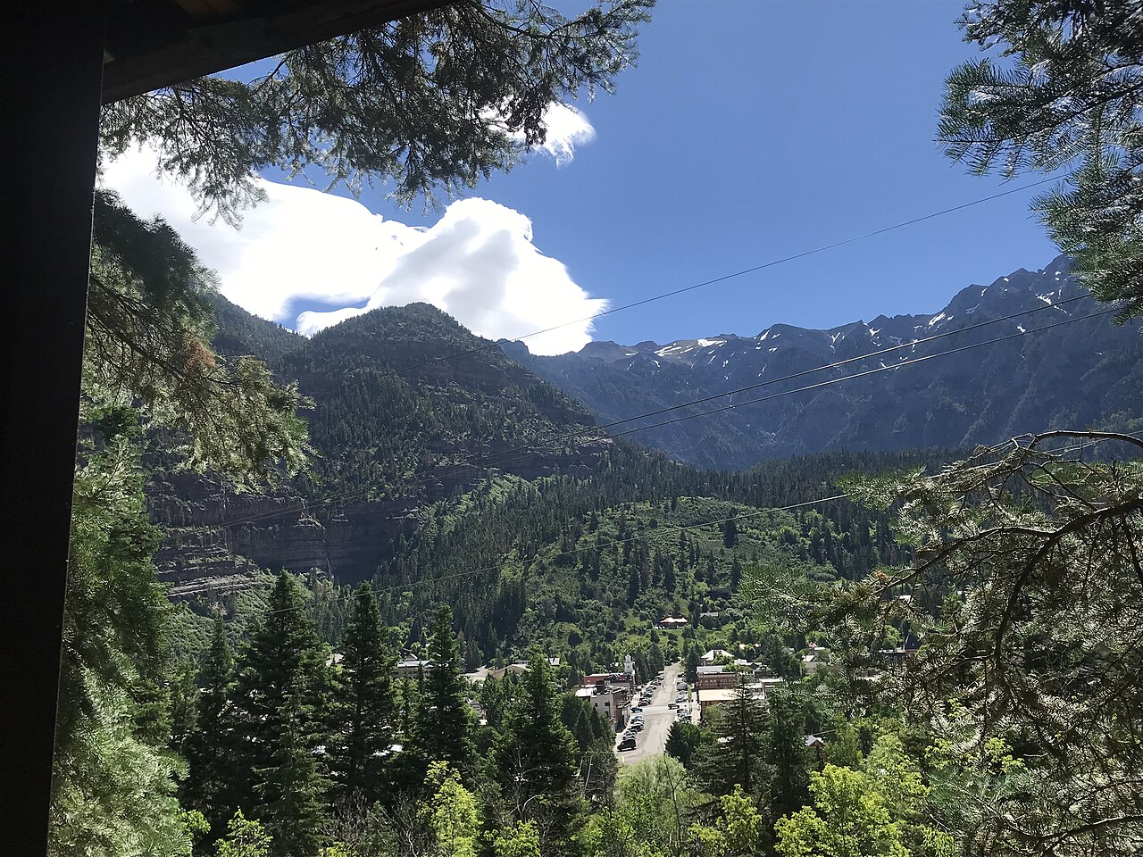 Ouray &mdash; Old Twin Peaks Trail overlooking Ouray, CO