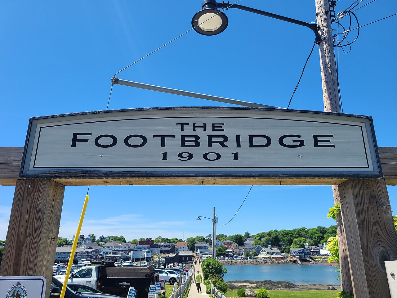 Boothbay Harbor — Footbridge at Boothbay Harbor Maine