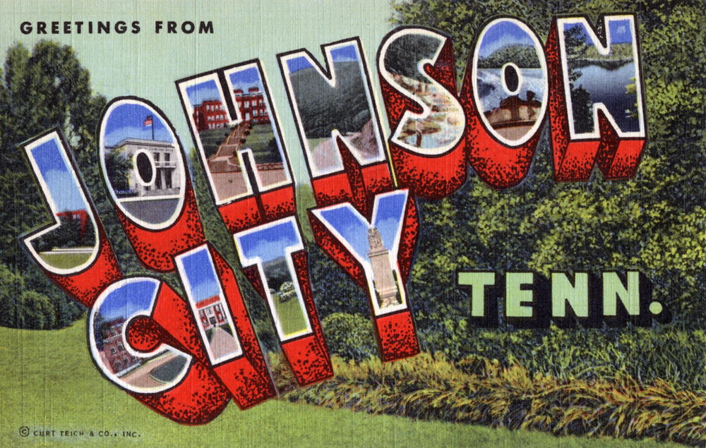 Johnson City &mdash; Greetings from Johnson City, Tennessee - Large Letter Postcard (6382575367)