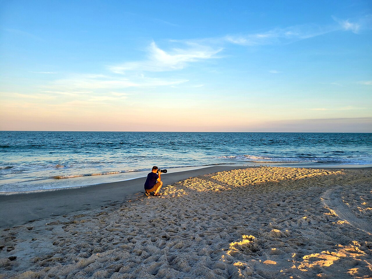 Vero Beach &mdash; Photographer in action at South beach in Vero Beach, Florida (2023)