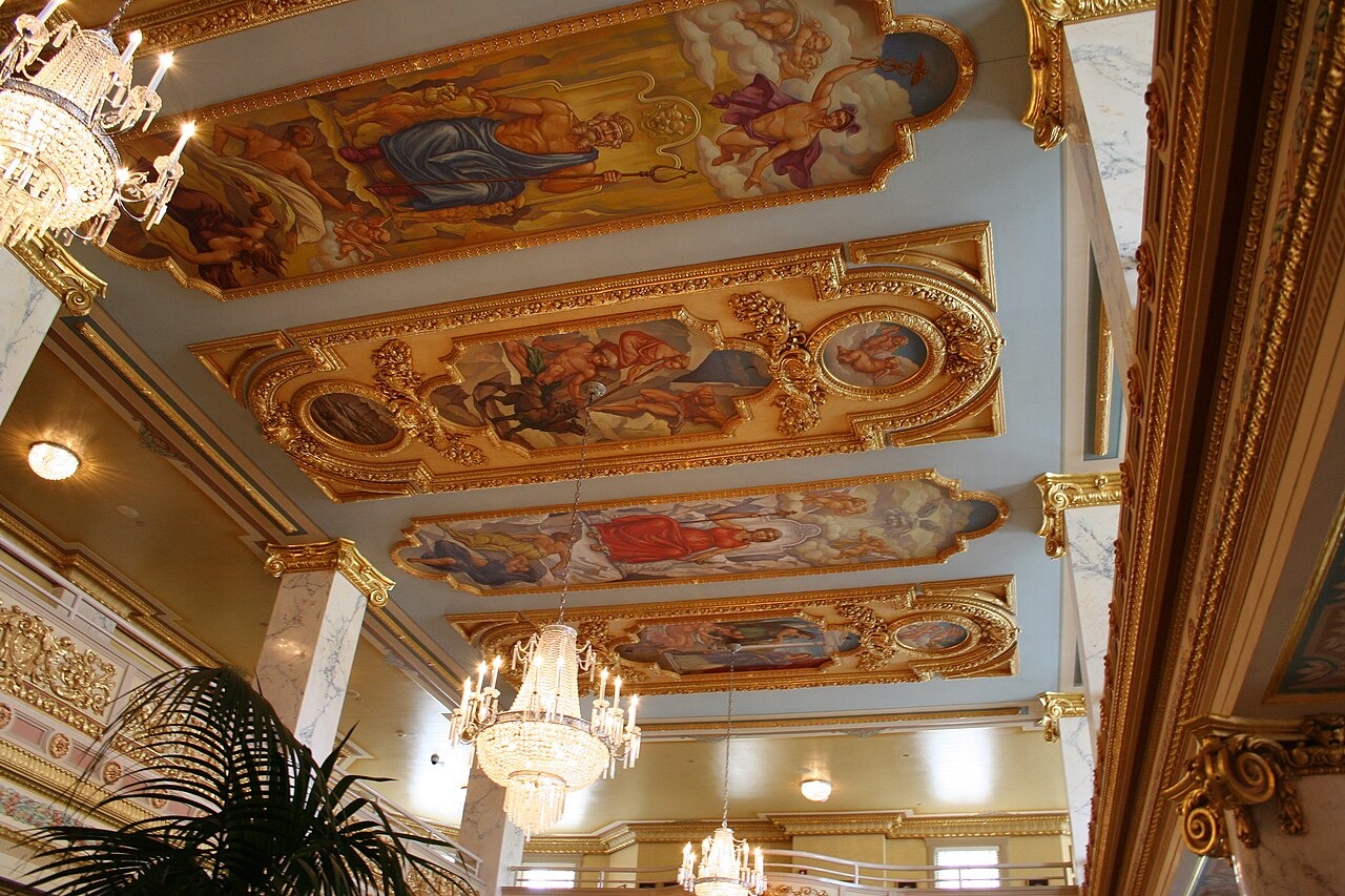 French Lick &mdash; Ceiling in French Lick Resort lobby