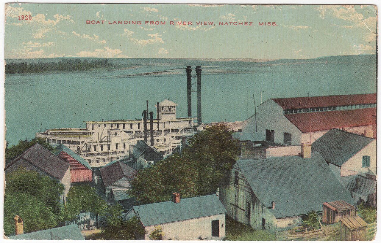 Natchez — AnchorLine.Steamboat.Levee.Natchez.Mississippi