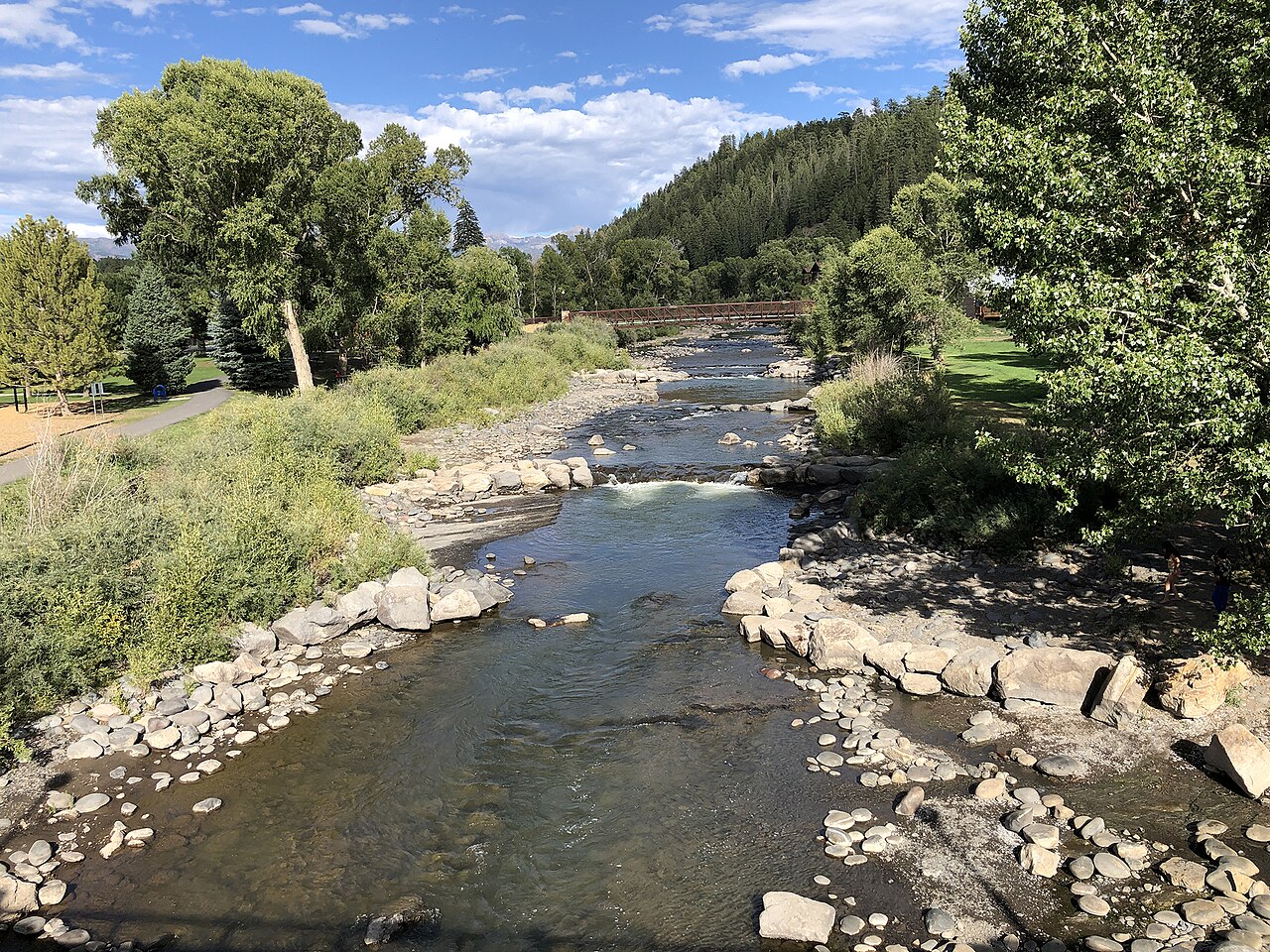 Pagosa Springs &mdash; Pagosa Hot Springs - hot springs soaking pools along the river sm