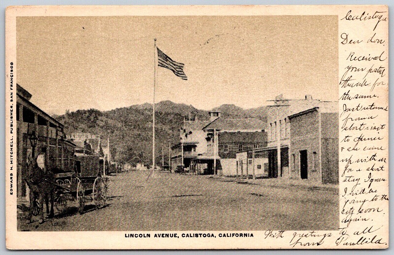 Calistoga — Edward H. Mitchell - Lincoln Avenue, Calistoga, California front