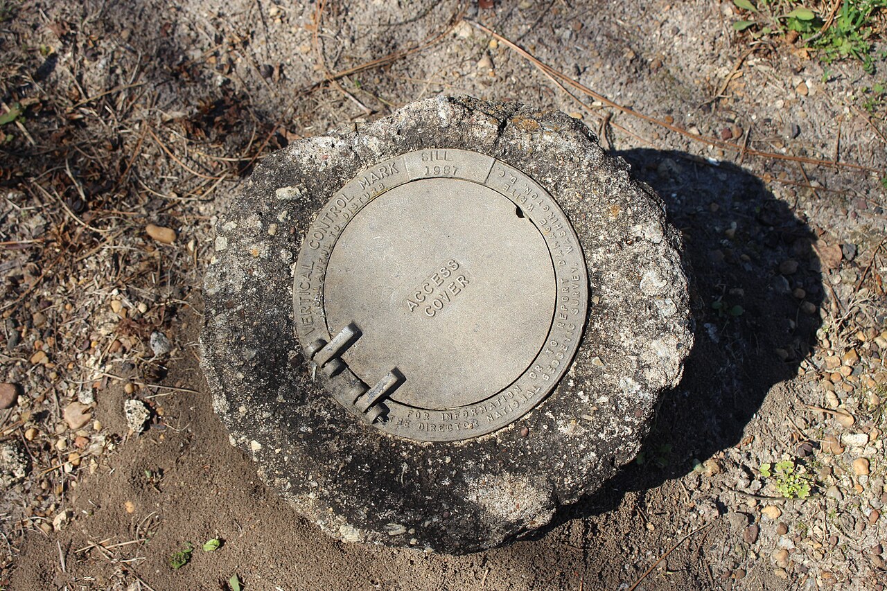 Thomasville — Sill Vertical Control mark near Thomasville Depot