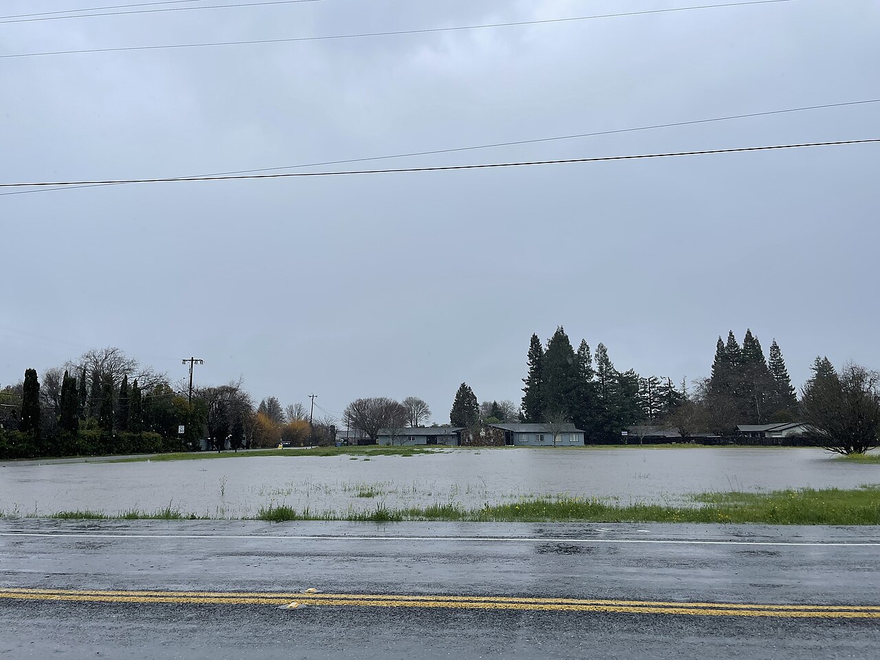 Healdsburg &mdash; Flooded field in Healdsburg - January 2023 - Sarah Stierch