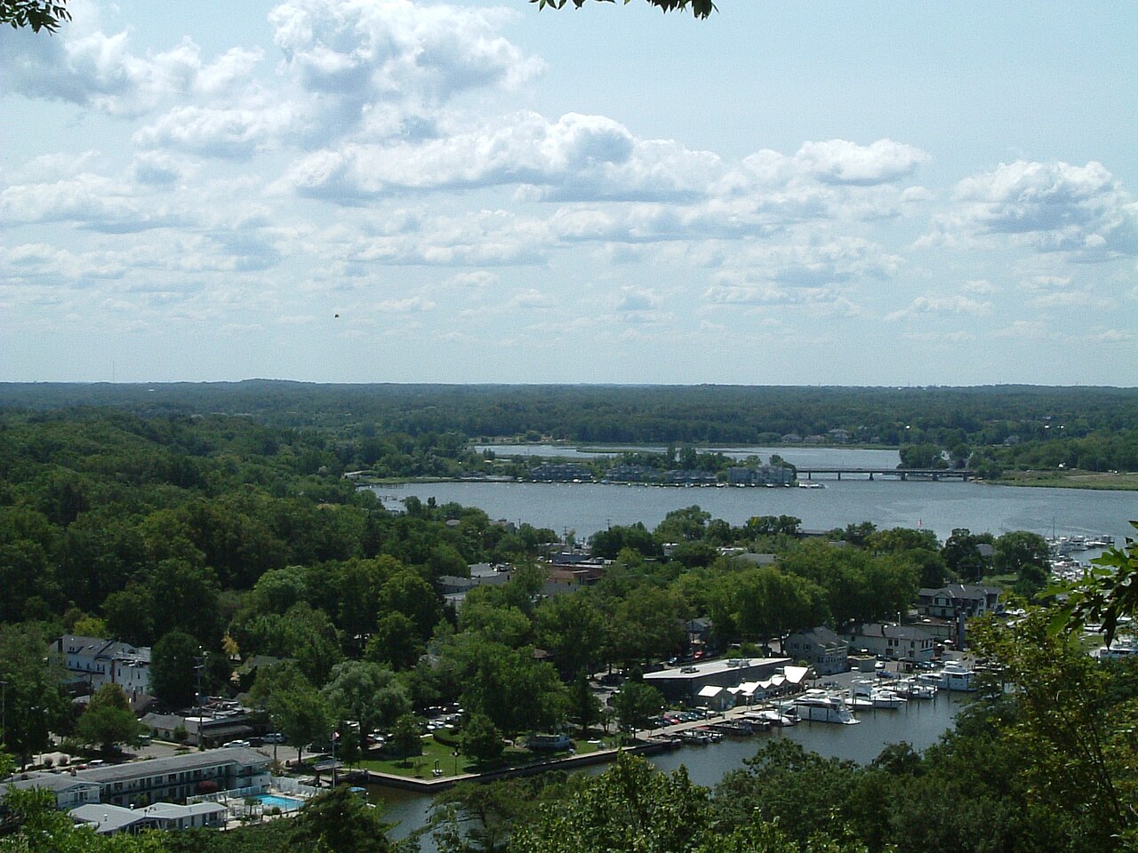 Saugatuck — Saugatuck MI from Mount Baldhead