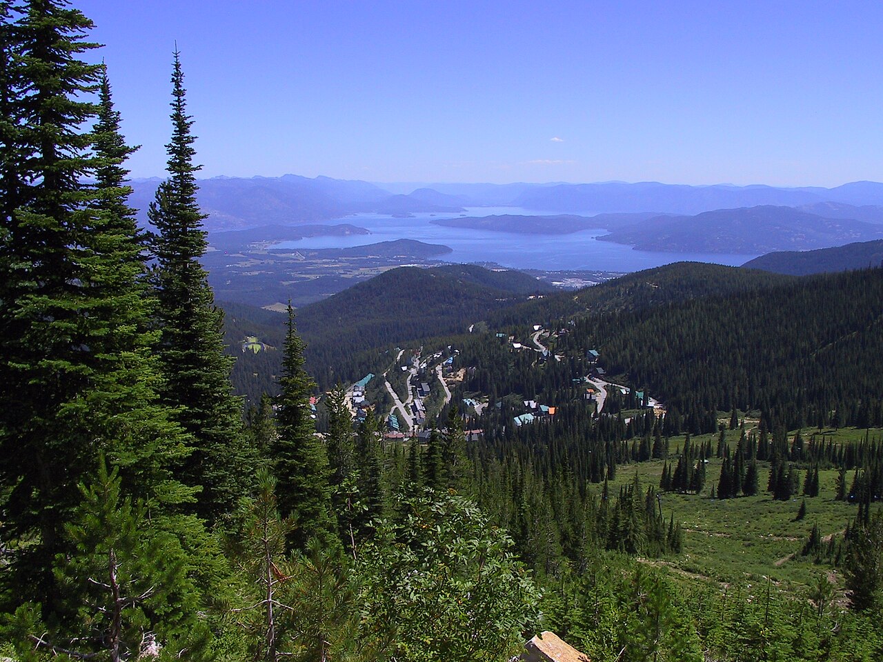 Sandpoint &mdash; Sandpoint Idaho from Schweitzer