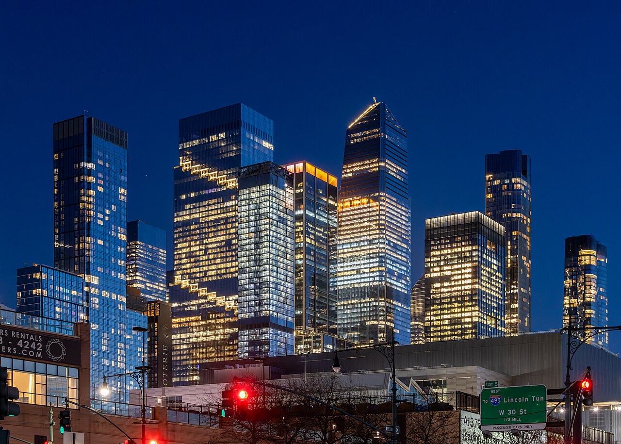 Hudson — At New York City 2025 001 - Hudson Yards skyline, New York, at night
