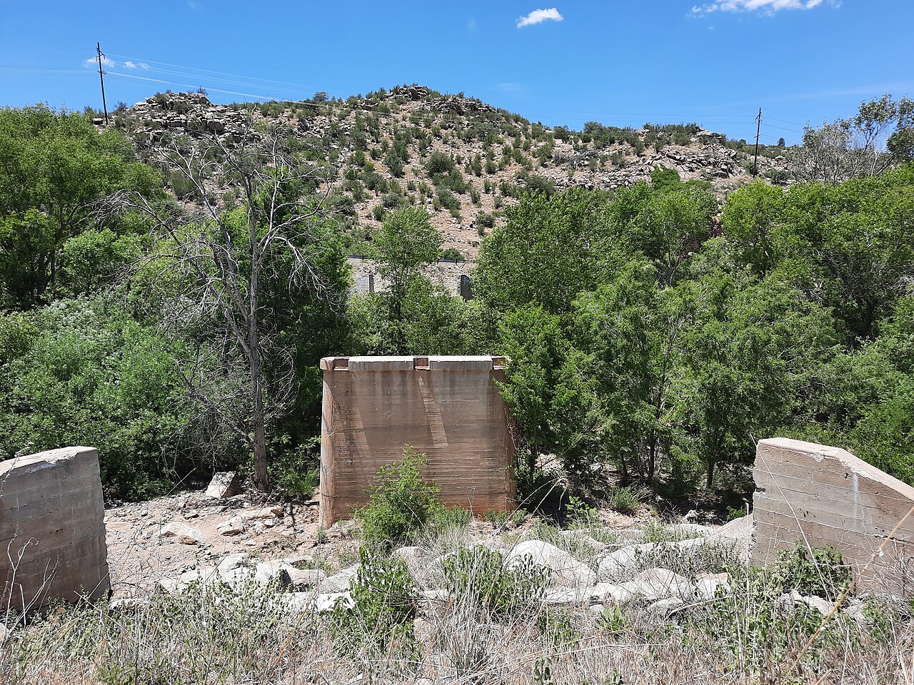 Prescott &mdash; Abandoned bridge on a former Arizona state route