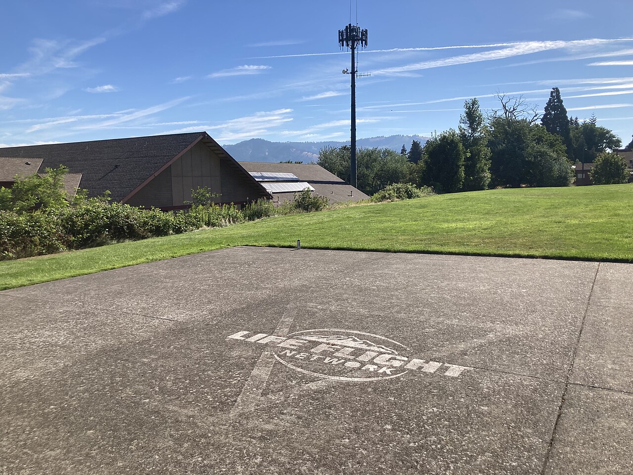 Hood River — Life Flight Network helicopter landing site in Hood River, Oregon 02