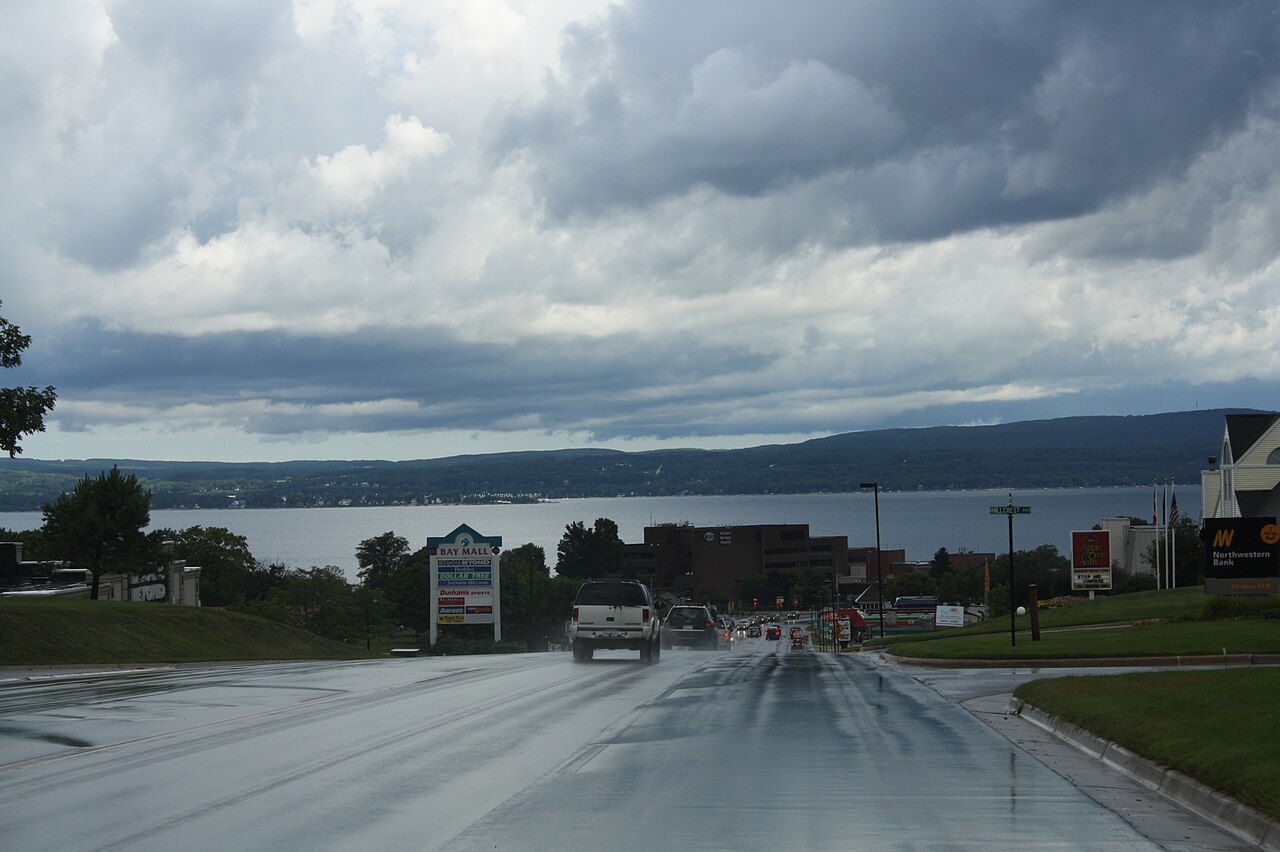 Petoskey &mdash; Petoskey Michigan Panorama Looking North US131