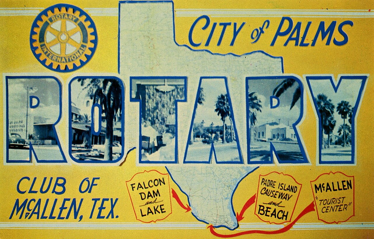 McAllen — Rotary Club of McAllen, Texas - Large Letter Postcard (50081765828)