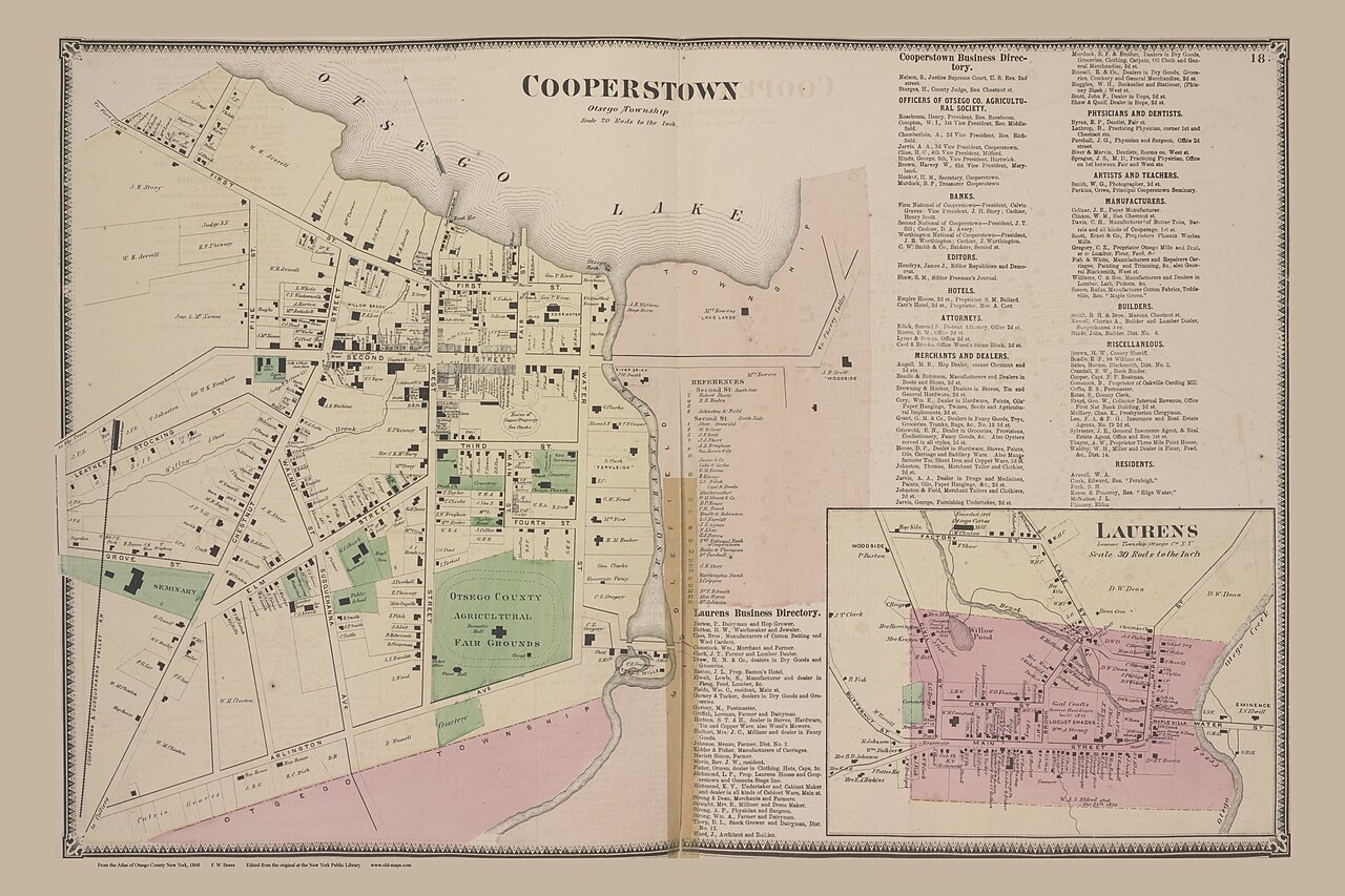Cooperstown — Cooperstown 1868